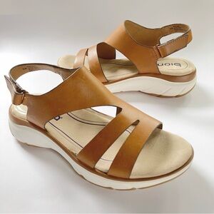 *New* BIONICA AKELA SANDAL TAN, Sz 41 / 9.5 $82 Sporty Cushioned Slingback
